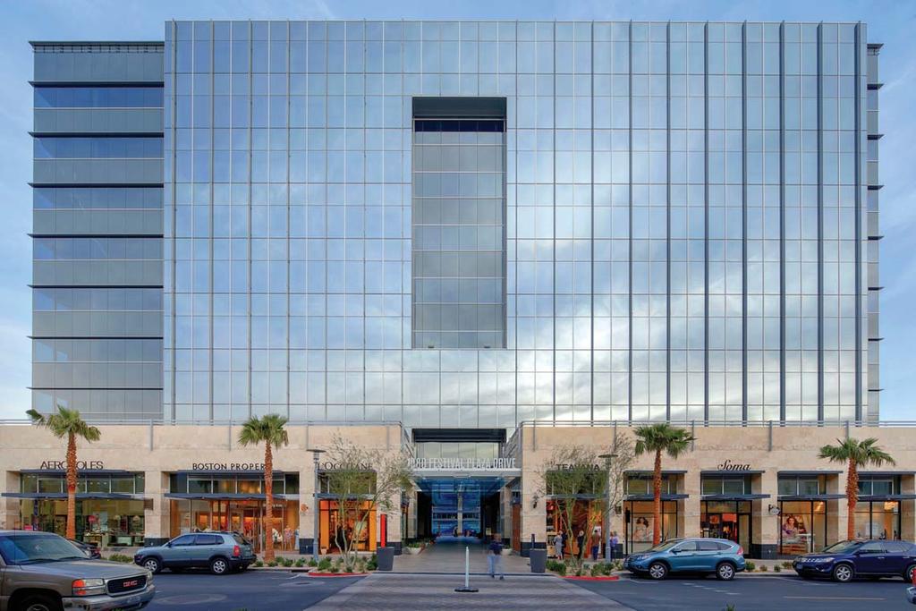 DOWTOW SUMMERLI ARCHITECTURAL DESCRIPTIO OE SUMMERLI is comprised of approximately ±206,279 sf of Class A office space that sits atop a retail ground floor base.