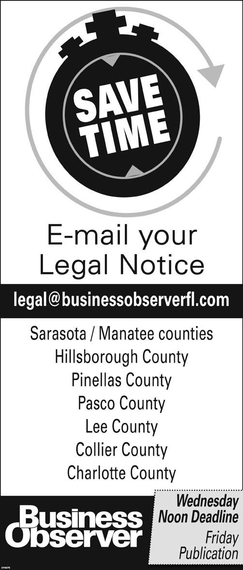 76B BUSINESS OBSERVER NOTICE OF PUBLICATION IN THE SUPERIOR COURT OF SPALDING COUNTY STATE OF GEORGIA NO.