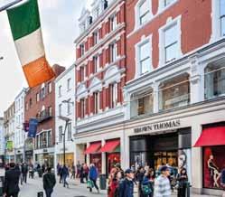 The street comprises of over 90 retail units with department stores Brown Thomas and Marks & Spencer anchoring the street along with St Stephens Green Shopping Centre at the southern