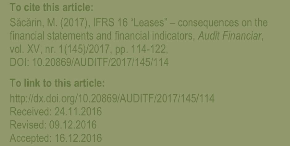 Accounting Standards Board (B) issued IFRS 16 Leases, which will replace the current standard Leases.