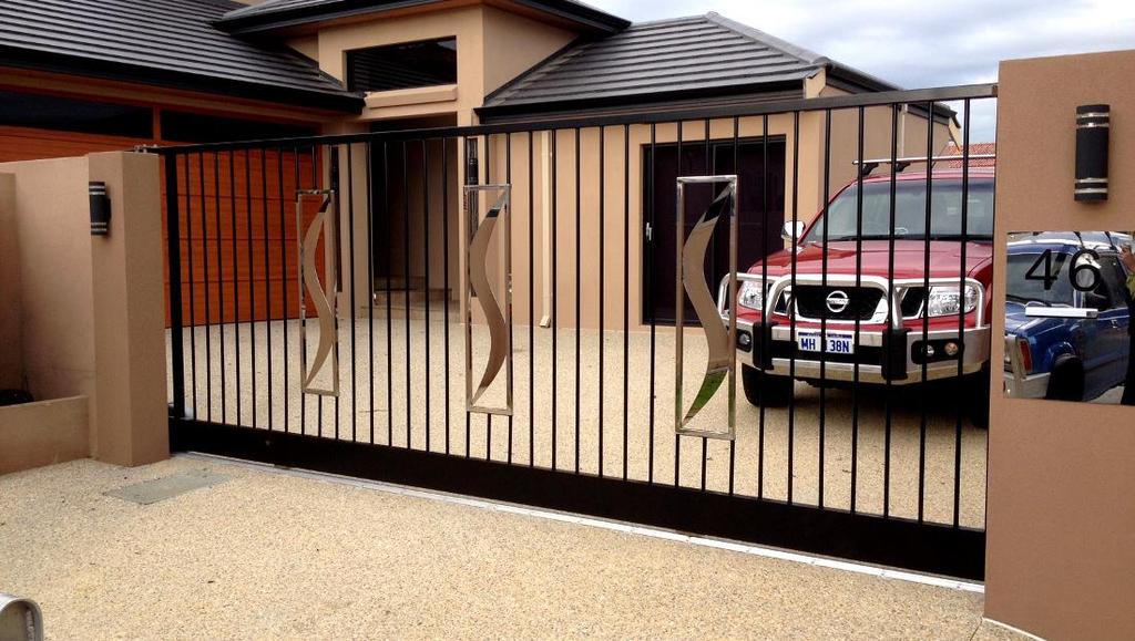 Automatic Entry Gates We design and fabricate automatic sliding and swinging entry gates to suit any project.