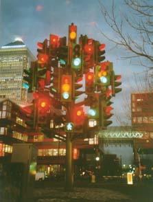 Reference 8m high traffic light tree sculpture