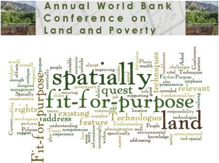 March 2016: World Bank Conferenceon Land and Poverty March 2016: World Bank Conference on Land