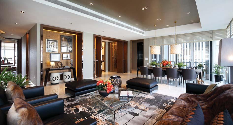 THEEDGE SINGAPORE MAY 22, 2017 EP7 COVER STORY PICTURES: SAMUEL ISAAC CHUA/THE EDGE SINGAPORE The show suite of a 2,562 sq ft, four-bedroom unit at the South Tower of Gramercy Park The rooftop