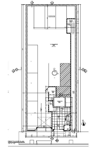 [ Ground Level Garage Plan ] 4 Independent spaces