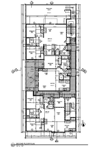 [ Second - Floor Plan ] 3 Units residential