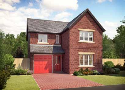 DURHAM 4-BED DETACHED WITH INTEGRAL SINGLE GARAGE Approx sq ft: 1,334 GROUND FLOOR: Lounge:
