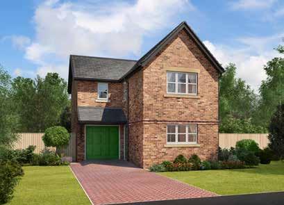 OAK 3-BED DETACHED WITH INTEGRAL SINGLE GARAGE Approx sq ft: 896 GROUND
