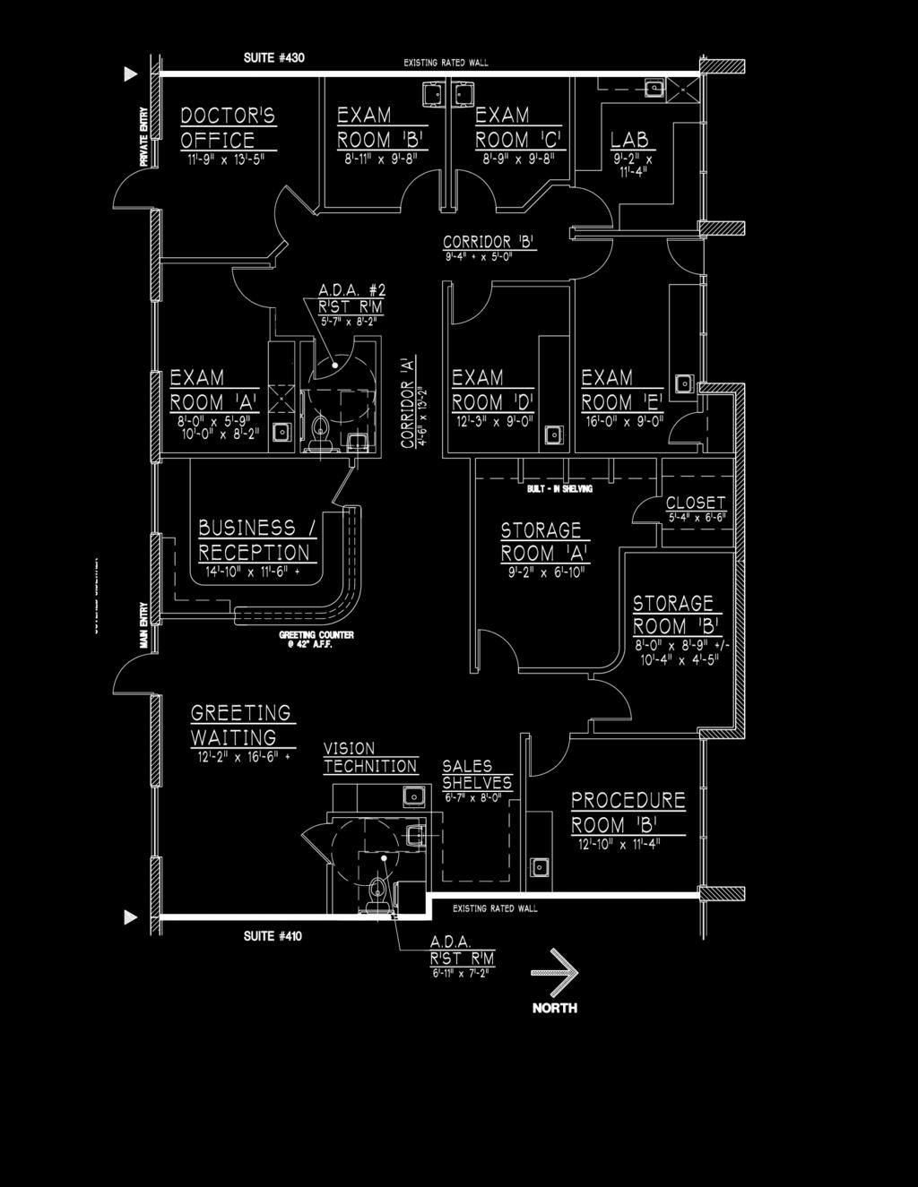 Floor Plans SUITE 420-2,648 RSF Medical