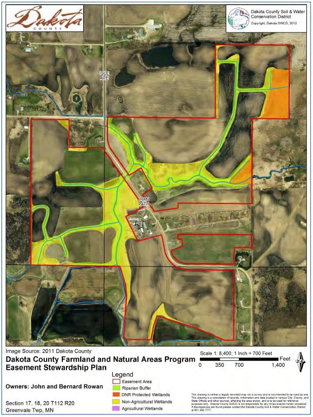75ft Native Buffer Stewardship Plan Farmland Area