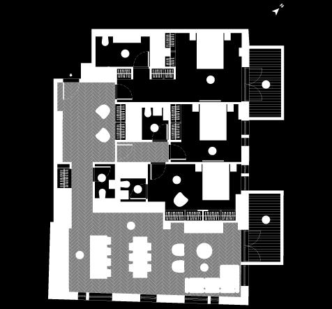 TYPICAL APARTMENTS Floor 4/Apt. 406 3 Bedroom 1575 SQ FT / 146.