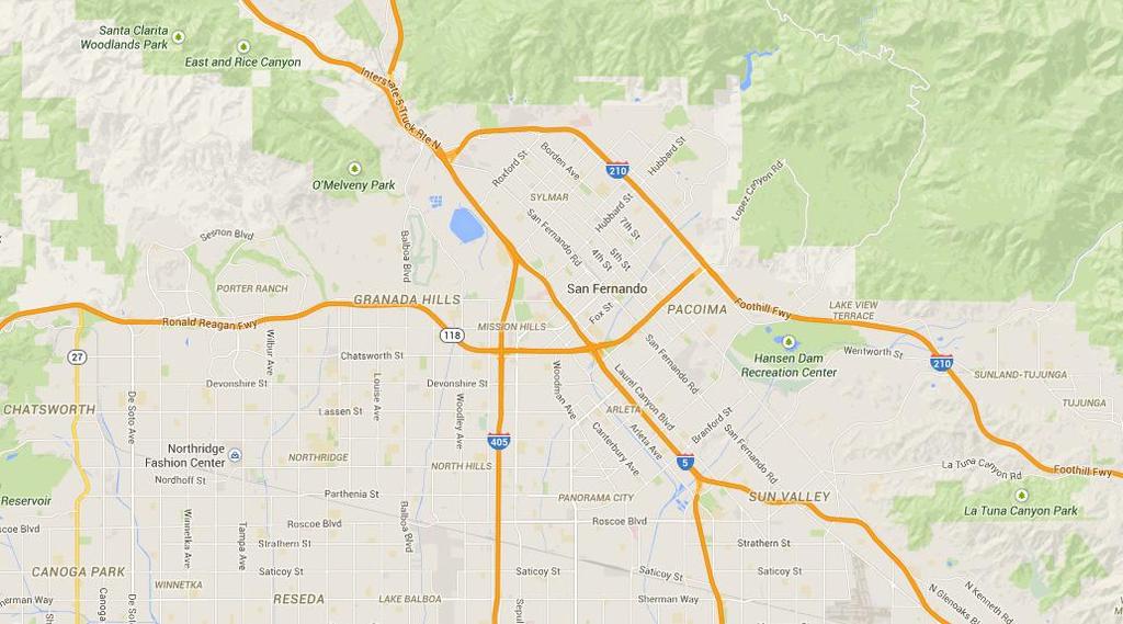 8 The site is located within the North Hills neighborhood of Los Angeles City 1.