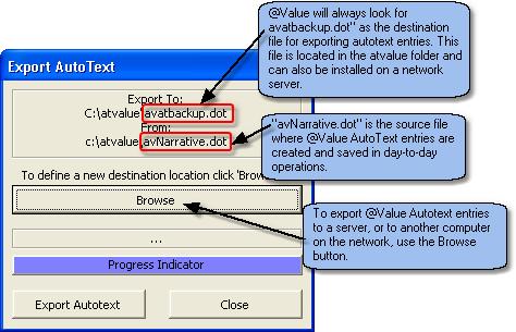 32 1.4.15 @Value Autotext Utilities @Value AutoText Utilities @Value AutoText utilities are a set of tools to export or import @Value AutoText entries.