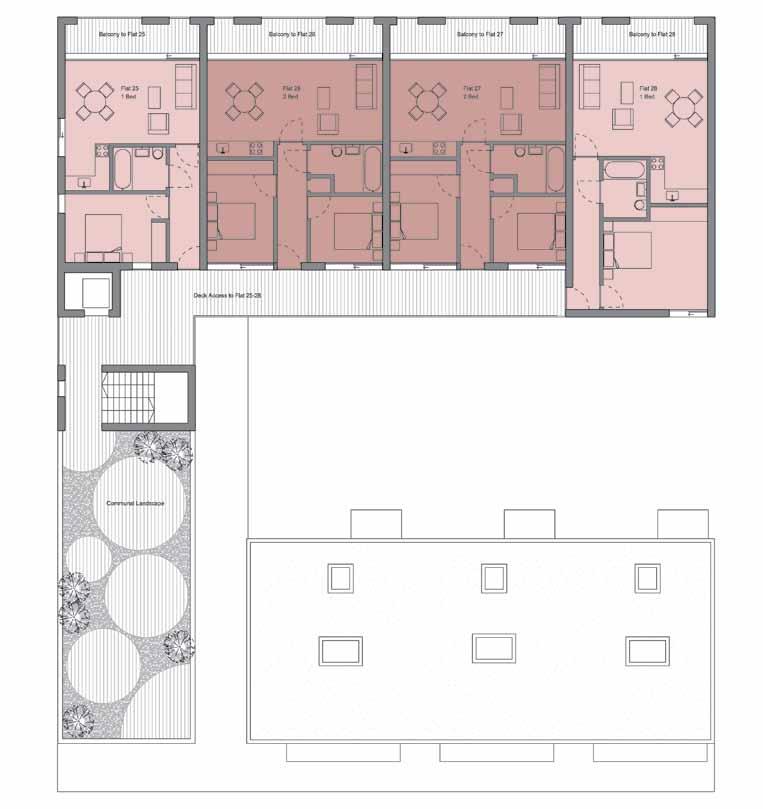 THIRD FLOOR room width length AREA AREA TOTAL AREA TYPE M M M 2 FT 2 M 2 / FT 2 flat 25 1 bedroom 47 / 505.9 Living Rm/Kitchen 5.6 5.4 22.9 246.4 Bedroom 1 4.2 2.8 11.8 127 Terrace/Balcony 5.6 1.5 7.