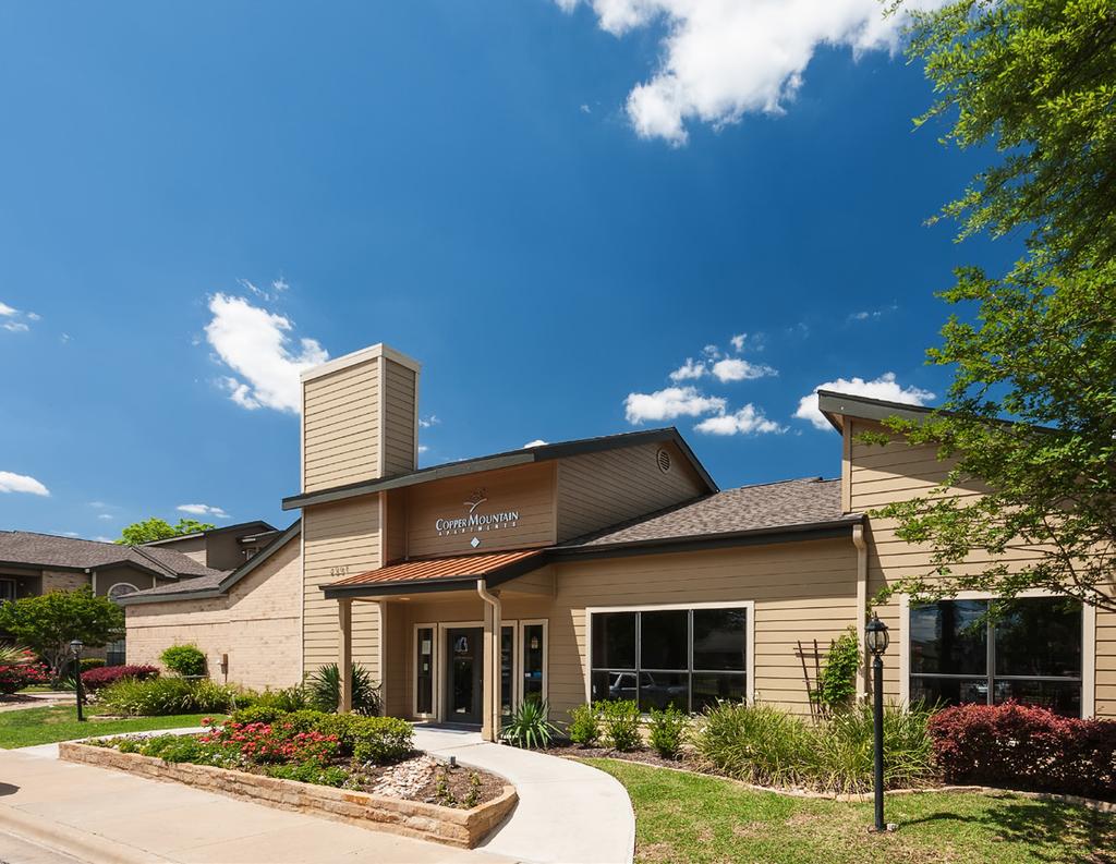 INVESMEN OFFERING SUMMRY OPPER MOUNIN Copper Mountain (the Property ) offers the opportunity to acquire a Class B multifamily community in the thriving Killeen-emple-Fort Hood MS, just 60 miles north