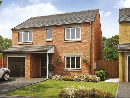 The Spruce Attractie 4 bedroom family home with integral garage The space and style of this four bedroom home will appeal to growing families.