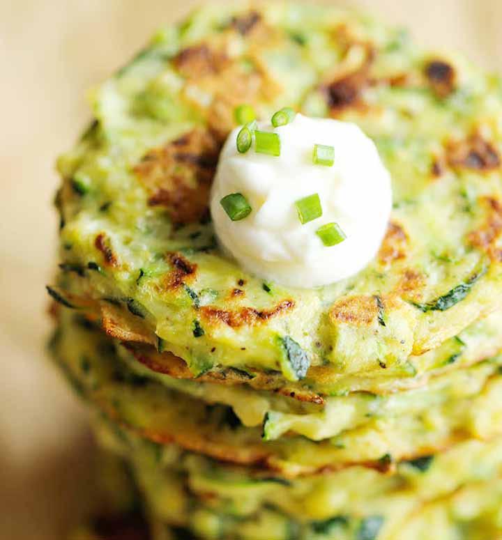 Page 20-LAWNDALE Bilingual News -Thursday, March 16, 2017 Food Section Zucchini Fritters Ingredients: 1 1/2 pounds zucchini, grated 1 teaspoon salt 1/4 cup all-purpose flour 1/4 cup grated Parmesan 2