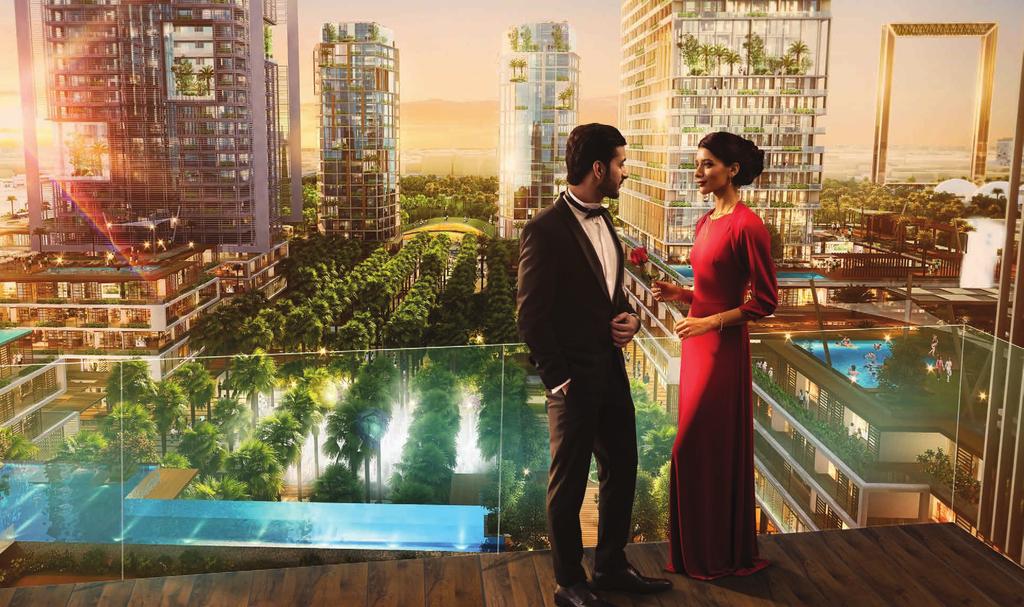 LIVE SPECTACULAR WHERE LIFESTYLE IS AS STUNNING AS THE VIEW Introducing Park Gate Residences, four luxurious high-rise residential towers, overlooking lush Zabeel Park.