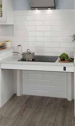 It s a huge advantage to be able to adjust the worktop height whether standing or seated, promoting self-sufficiency and optimal working conditions in