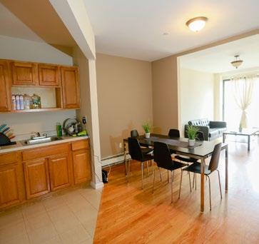 East Side Neighborhood Two single rooms and one double room per apartment Double rooms are shared with