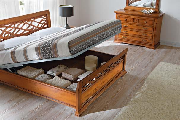 Bed with footboard, available also