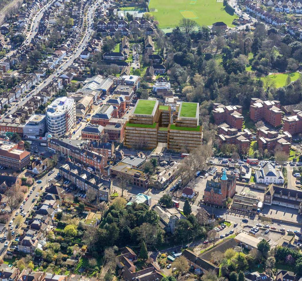 CGI of conceptual scheme DEVELOPMENT POTENTIAL - residential RESIDENTIAL SCHEME There is potential for a more comprehensive redevelopment of the site and the opportunity to deliver a landmark scheme