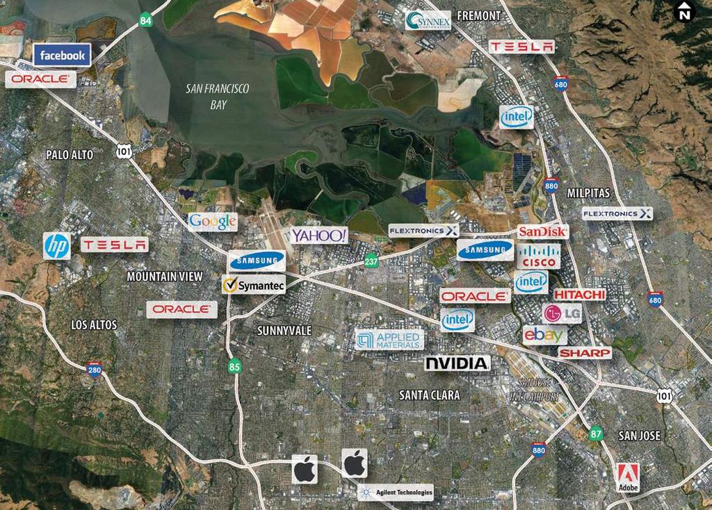 SILICON VALLEY COMPANIES MAP From Silicon Valley to Mavericks
