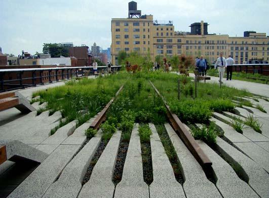 High Line Highlights The first portion of the High Line opened in June 2009, running from Gansevoort Street, in the Meatpacking District, to West 20th Street, in Chelsea, between Tenth and Eleventh