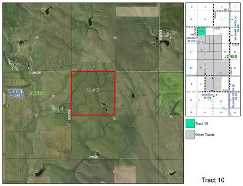 Total Acres: 160 +/- Crop Land Acres: (FSA Figures) Pasture/Grassland Acres: 160 Summary: Tract 10 is all grass with great access from county road 244th Street and 281th Avenue.