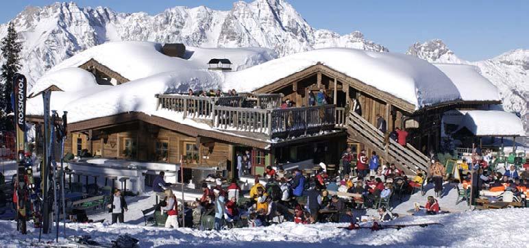 Dancing on tables is the norm and most parties start before the ski lifts close and continue into the night.