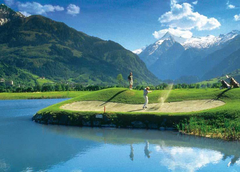 Golf Saalbach has its own 9-hole golf course and driving range, but for a more extensive round of golf the nearby Brandlhof Golf Club in Saalfelden offers a Par 72 course surrounded by breathtaking