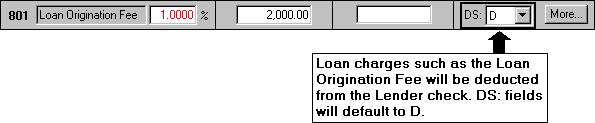 Set the Lender Funding Type t Net. Set the Title Cmpany Funding Type t Net. Lan charges will be deducted frm the Lender check by default.