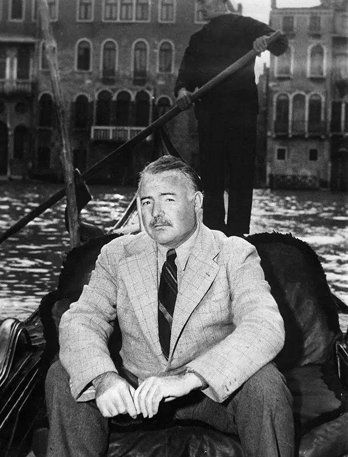 Ernest Hemingway Why Ernest Hemingway (pictured) stayed here when he was in Venice hunting ducks on the lagoon a pursuit described in Across the River and into the Trees.