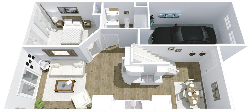 2.5-4 Bathrooms Starting at 1668 sqft Starting At $299,900 Elevations shown are artist's