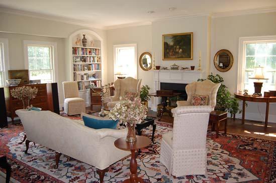 MAIN RESIDENCE: Approached by entering stone columns and traveling through stately and mature sycamore trees, this charming home consists of approximately 2,795 square feet of gracious living area