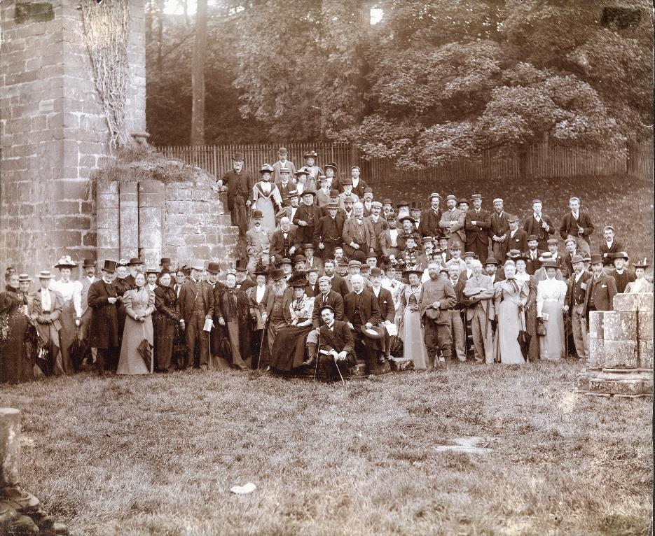 Hon. Excursions Secretary The Society visits Furness Abbey, 23 September 1895 (image: Cumbria County Council: Barrow Archive Centre, reference: in Z 2915) [For further details, see the entry, below,