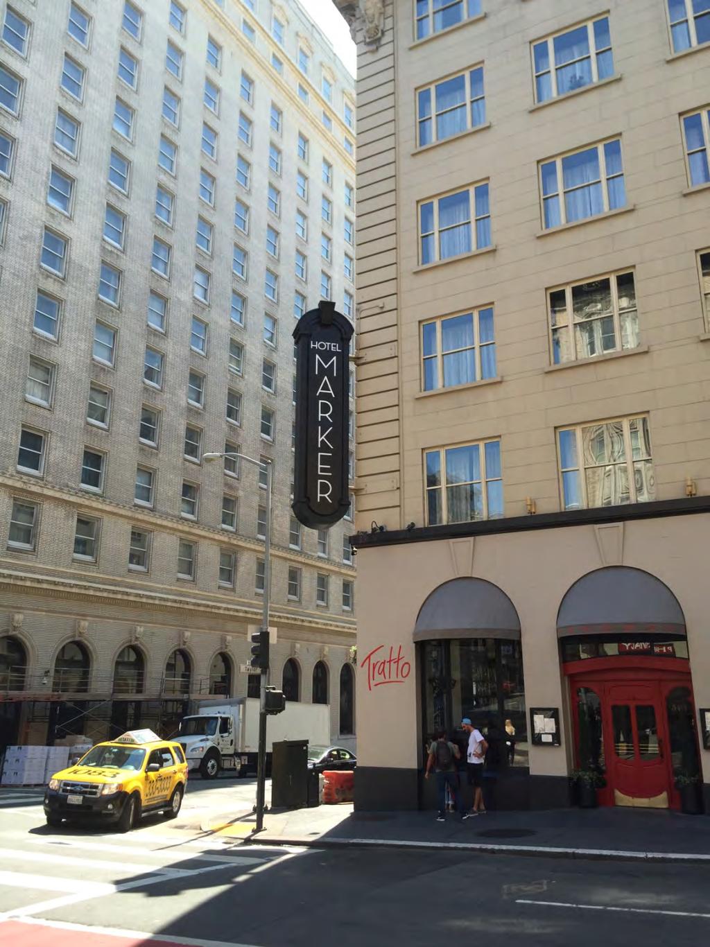 Appeals Brief 2/15/2017 501 GEARY ST 6 The Hotel Monaco had a recent change in flag and management in 2016 and after a substantial interior retrofit and renovation, the hotel name was changed to the