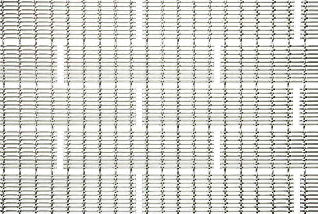 BRICK Rigid Mesh Material: Stainless Steel Open Area: 50 %