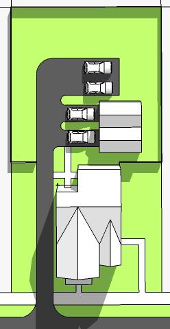 infill development prototype small site -FAMILY RENTAL BUILDING (OVER/UNDER): up to 5-6 Bedrooms 6 7 CONCEPT DESIGN FEATURES Note: