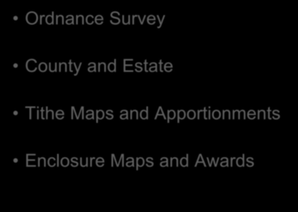 Maps and Apportionments