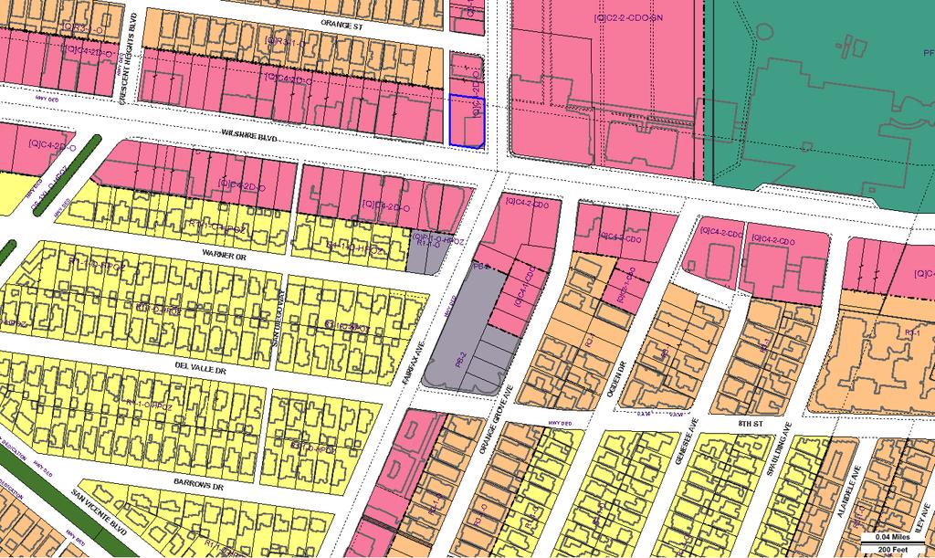 ZIMAS PUBLIC Generalized Zoning 01/29/2017 City of Los Angeles Department of City Planning Address: 6101 W WILSHIRE BLVD Tract: TR 7555 Zoning: