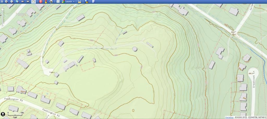Topographic Map taken from KGIS.