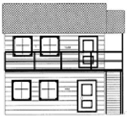 Multiple Family: A building containing three or more dwelling units, at least one of which must be located above or below the remaining units. (Figure 4) D.