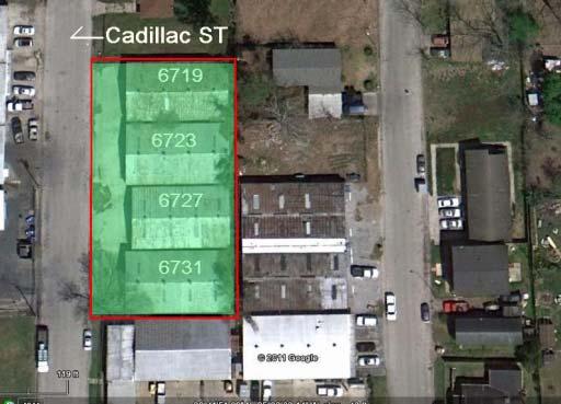 524% Key Map 533L Flood Zone X, City Services No City Zoning ( Houston ) 6719 Cadillac Has Been Leased 6719 & 6723
