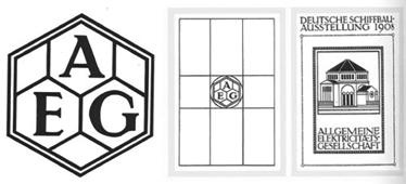 Peter Behrens } Artist, architect, designer } Early advocate of sans serif } Grid system to structure space } Consistent