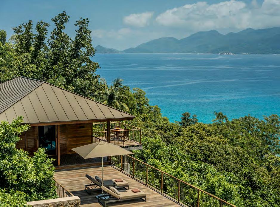 NEXT > SIZE AND STYLE UNPARALLELED IN THE SEYCHELLES In this intimate Four Seasons Resort with only 67 stylish treehouse villas savour the ultimate