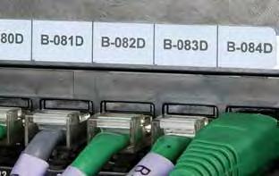 Patch Panel and Punch lock Strips (-412, and -422) Create a fully-formatted, serialized punch block label to fit your equipment or label your ports and jacks with adhesive labels or slide-in strips.