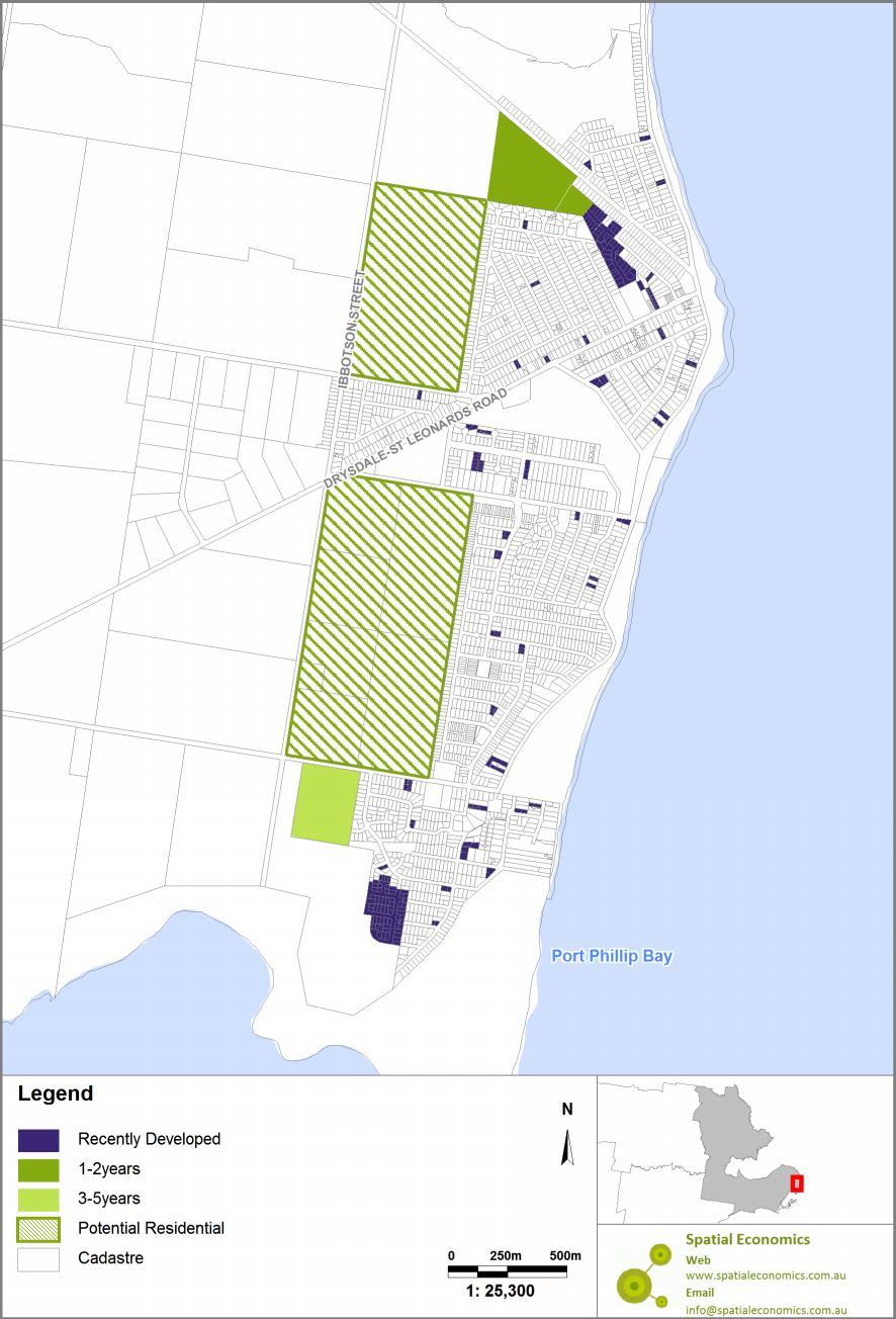 Map 8: Residential Land Supply Areas St Leonards