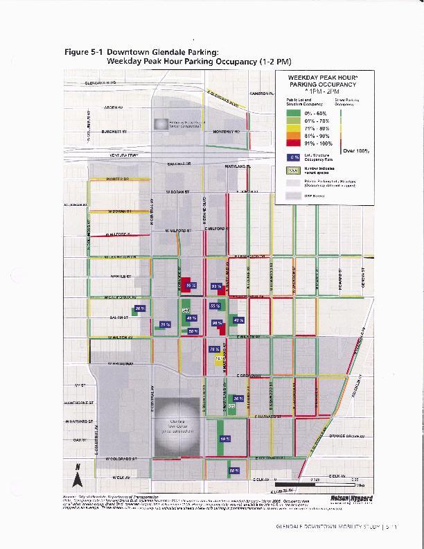 Analysis of Parking Conditions An Inventory and Occupancy survey was conducted in downtown Glendale Parking Inventory Survey = 22,800 total parking spaces in downtown
