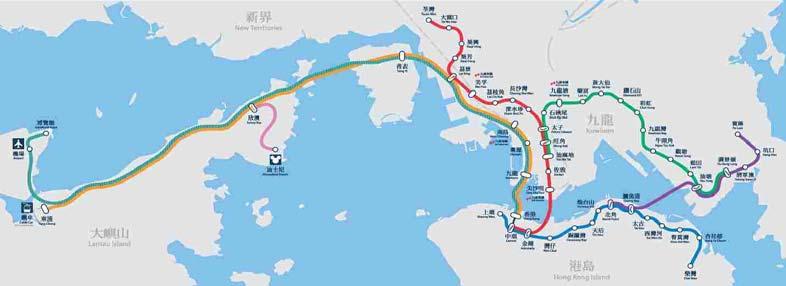 The MTR Network Asset value: US$ 15.4 billion 91 km in total 53 stations, 5 depots, 1100+ cars Average daily patronage 2.